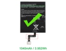 Аккумуляторы для ноутбуков amazon Paperwhite 4 cellular 3.8V 1040mAh