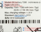 Bq Bq battery 7280 3.8V 7000mAh аккумуляторы