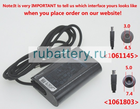 Блок питания для ноутбука dell Xps 13-9360-d1805t 19.5V 2.31A - Кликните на картинке чтобы закрыть