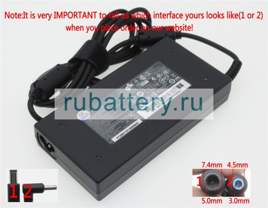 Блок питания для ноутбука hp Envy 17-2013tx 19.5V 6.15A - Кликните на картинке чтобы закрыть