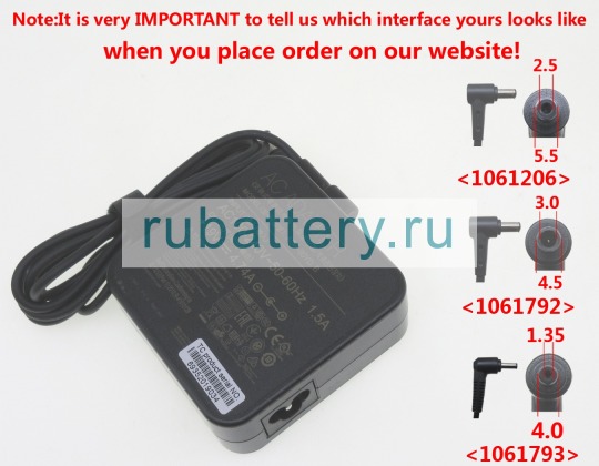 Блок питания для ноутбука asus R1f 19V 4.74A - Кликните на картинке чтобы закрыть