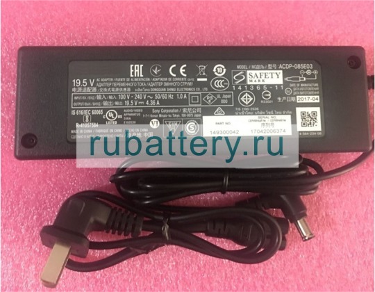 Sony Acdp-085s04 19.5V 4.365A блок питания - Кликните на картинке чтобы закрыть