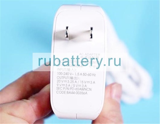 Samsung W18-065n1c 5V/9V/15V/20V 3A/3.25A блок питания - Кликните на картинке чтобы закрыть