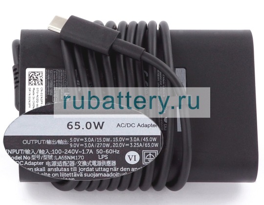 Блок питания для ноутбука dell Latitude 14 9410 2-in-1 5V/9V/15V/20V 3A/3.25A - Кликните на картинке чтобы закрыть