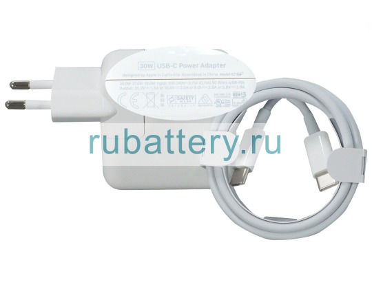 Блок питания для ноутбука apple Macbook air 13(late 2020) 20V/15V/9V/5V 1.5A/2A/3A - Кликните на картинке чтобы закрыть