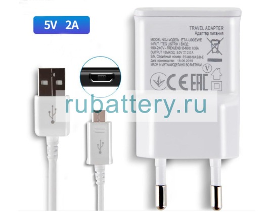 Блок питания для ноутбука samsung Galaxy tab s2 t815c 5V 2A - Кликните на картинке чтобы закрыть