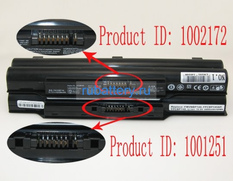 Fujitsu S26391-f840-l100 10.8V 4400mAh аккумуляторы - Кликните на картинке чтобы закрыть