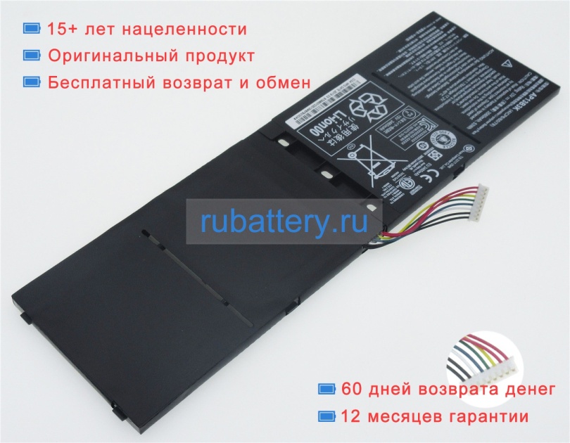 Аккумуляторы для ноутбуков acer Aspire r3-431t-c1pq 15V 3560mAh - Кликните на картинке чтобы закрыть