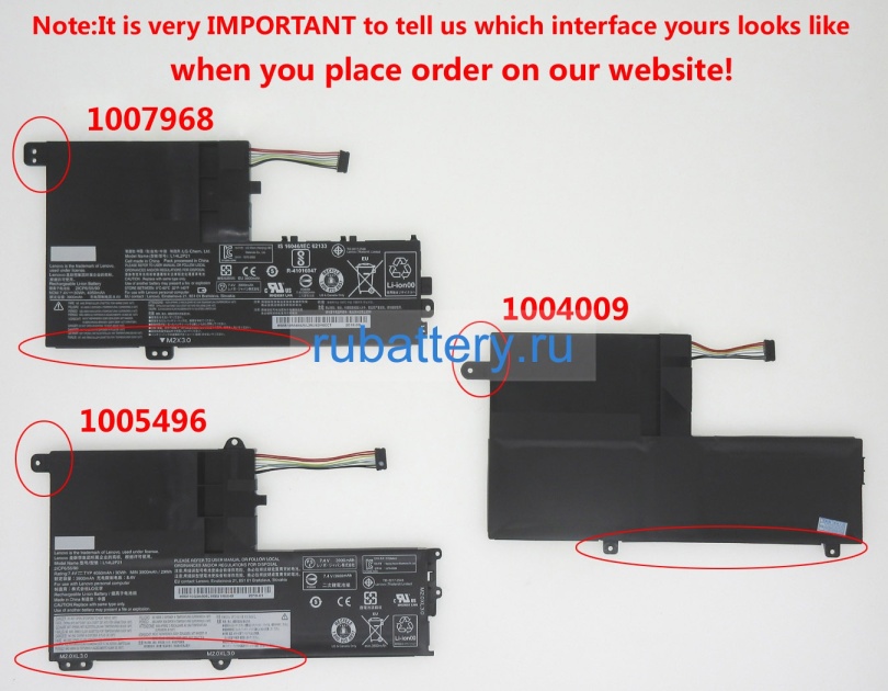 Lenovo 5b10w67232 7.4V 4050mAh аккумуляторы - Кликните на картинке чтобы закрыть