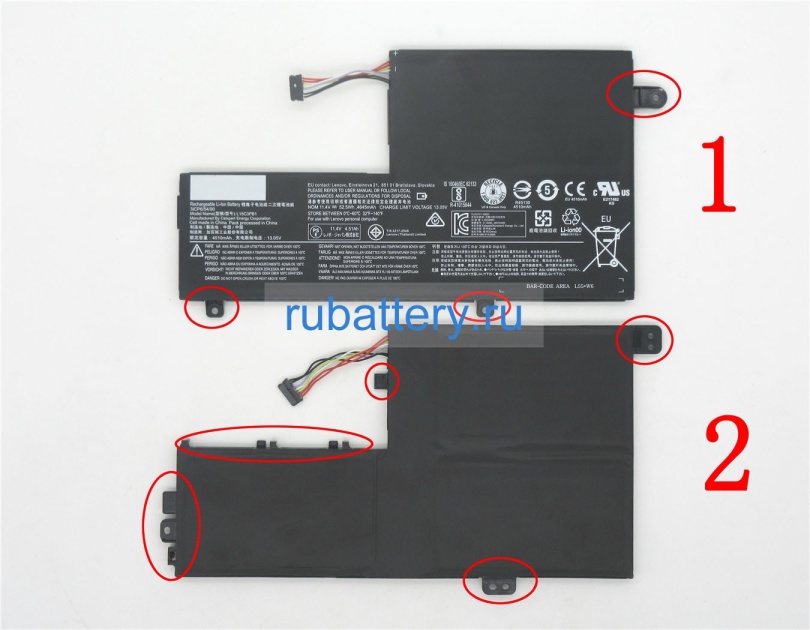 Lenovo 5b10k84638 11.4V 4645mAh аккумуляторы - Кликните на картинке чтобы закрыть