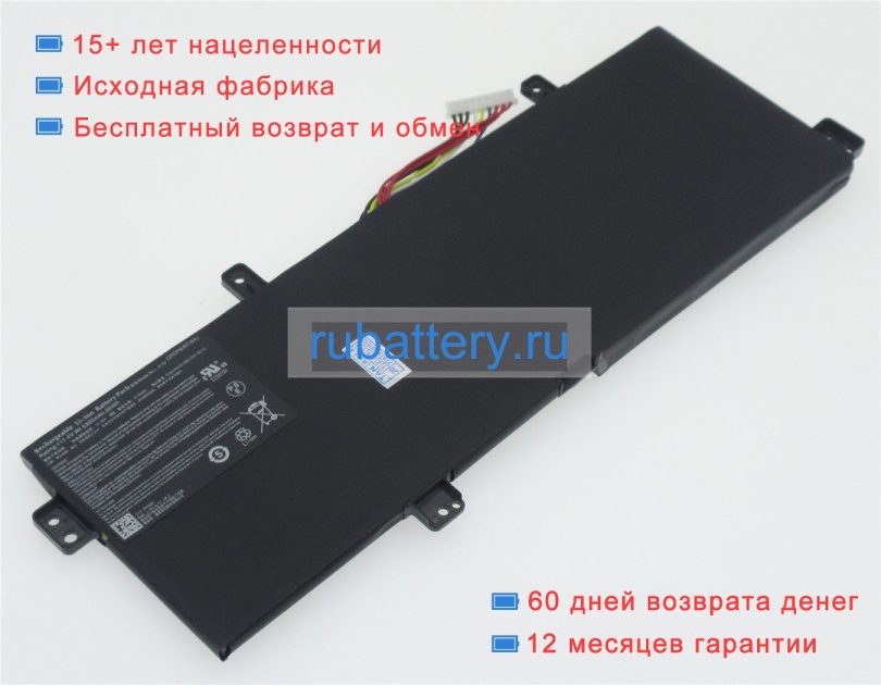 Аккумуляторы для ноутбуков thunderobot 911 targa b5ta 11.4V 5300mAh - Кликните на картинке чтобы закрыть