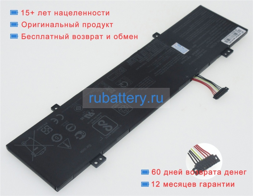 Аккумуляторы для ноутбуков asus Vivobook flip 14 tp412ua 11.55V 3640mAh - Кликните на картинке чтобы закрыть