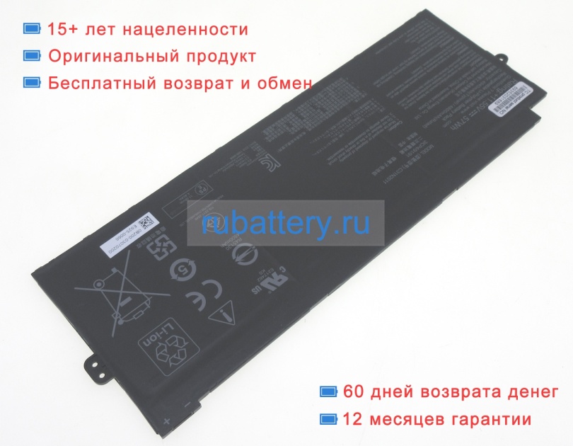 Аккумуляторы для ноутбуков asus Chromebook flip cx5 cx5601fba 11.55V 4900mAh - Кликните на картинке чтобы закрыть