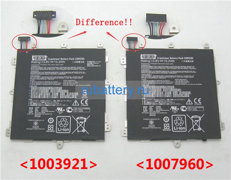 Аккумуляторы для ноутбуков asus Memo pad 8(me181c) 3.8V 4000mAh - Кликните на картинке чтобы закрыть