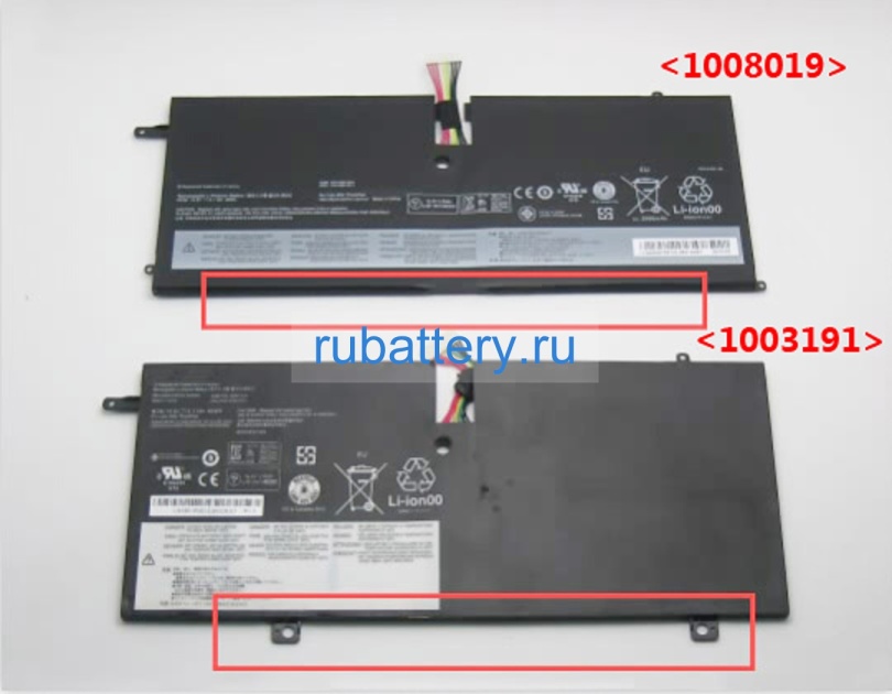 Аккумуляторы для ноутбуков lenovo Thinkpad x1 carbon 3443ab3 14.8V 3110mAh - Кликните на картинке чтобы закрыть