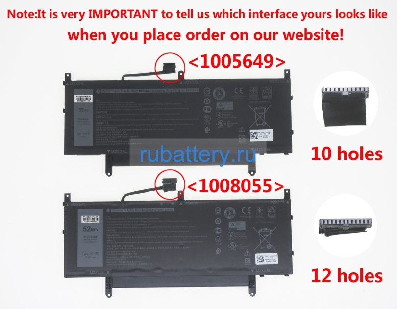 Аккумуляторы для ноутбуков dell Latitude 9510 9510-7618 7.6V 6840mAh - Кликните на картинке чтобы закрыть