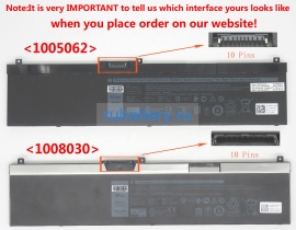 Dell P74f002 11.4V 8070mAh аккумуляторы