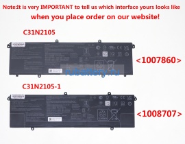 Аккумуляторы для ноутбуков asus Vivobook s 15 oled m3502qa-l1113w 11.61V 5895mAh