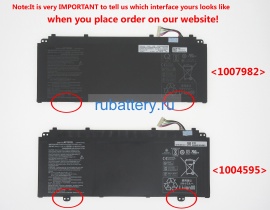 Аккумуляторы для ноутбуков acer Swift 1 sf114-32-p6m2 11.55V 4670mAh