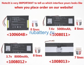 Yepo 3790145 7.6V 5500mAh аккумуляторы
