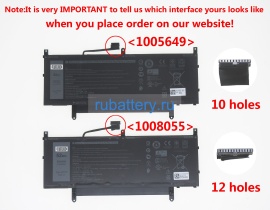 Аккумуляторы для ноутбуков dell Latitude 9510 2-in-1 7.6V 6840mAh